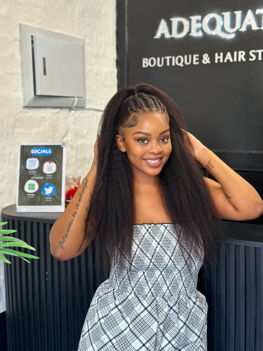24” Kinky Straight frontal Unit